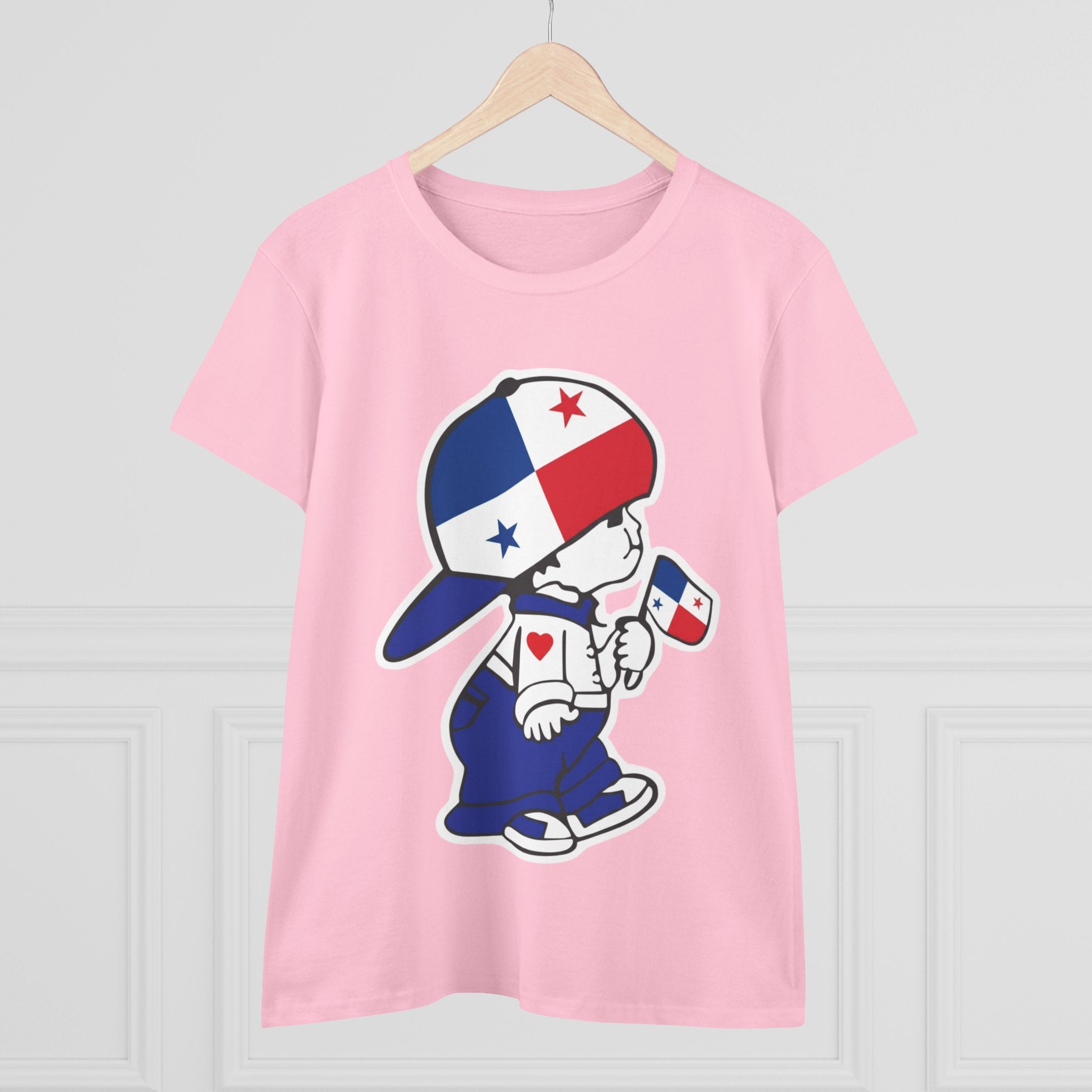 ALGODÓN DE MEDIO GROSOR Camiseta de Mujeres Panamá El Niño Canalero Original