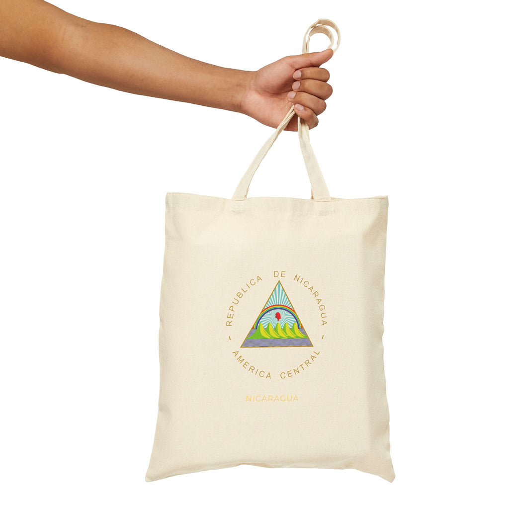 Bolsa de lona de algodón Nicaragua Escudo Nacional de Nicaragua
