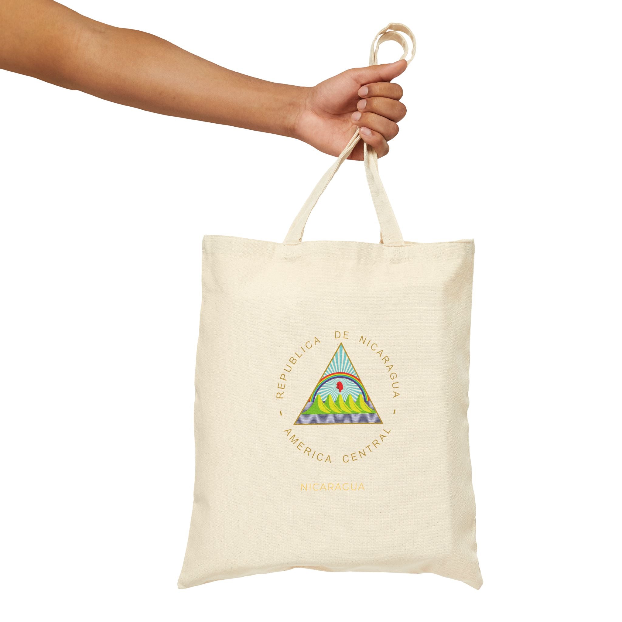 Bolsa de lona de algodón Nicaragua Escudo Nacional de Nicaragua