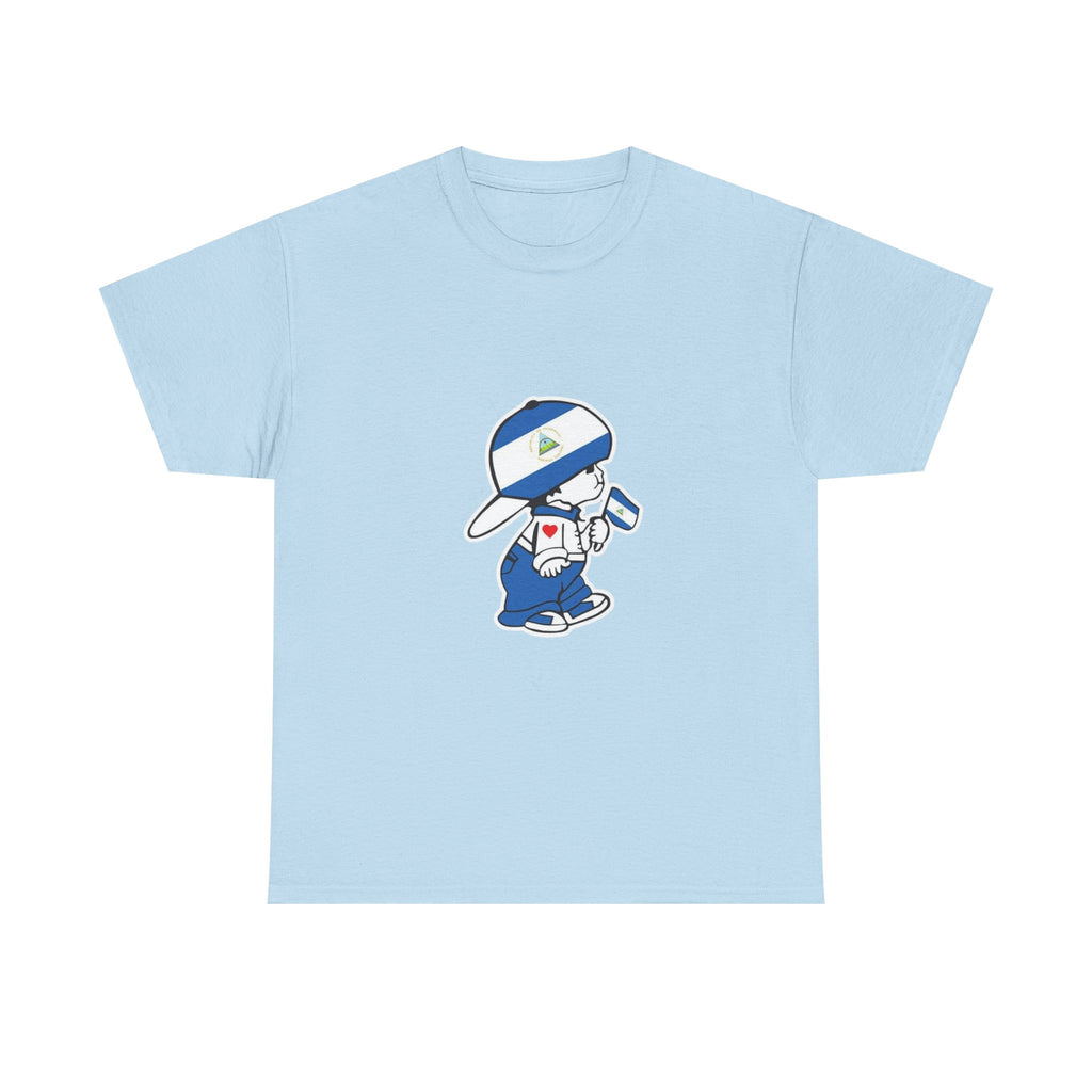 ALGODÓN GRUESO Camiseta de Hombres Nicaragua El Niño Nico Original