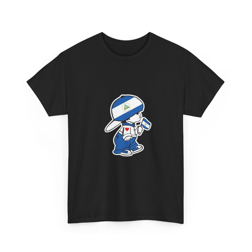 ALGODÓN GRUESO Camiseta de Hombres Nicaragua El Niño Nico Original
