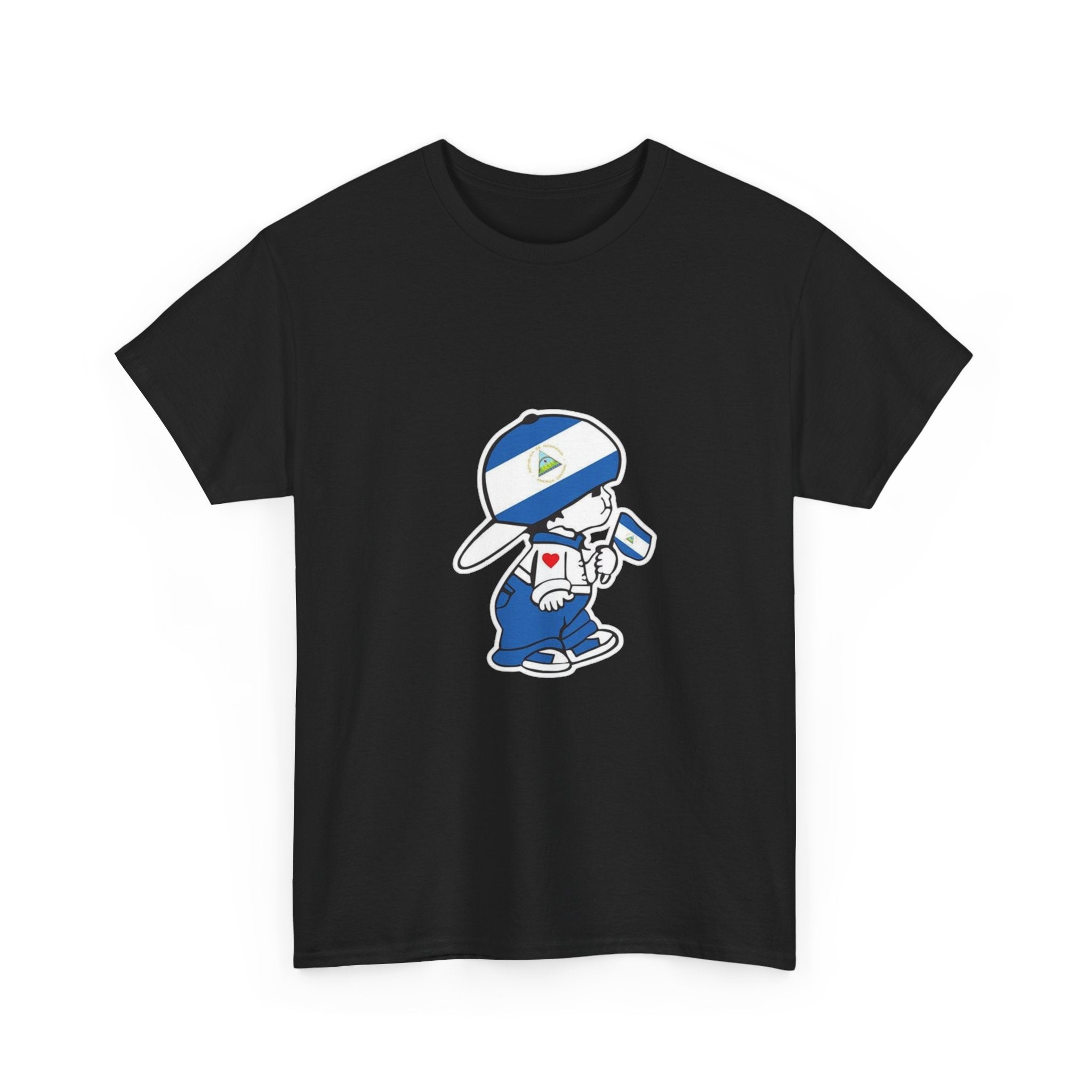 ALGODÓN GRUESO Camiseta de Hombres Nicaragua El Niño Nico Original