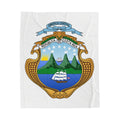 Colcha de terciopelo de algodón Costa Rica Escudo Nacional de Costa Rica