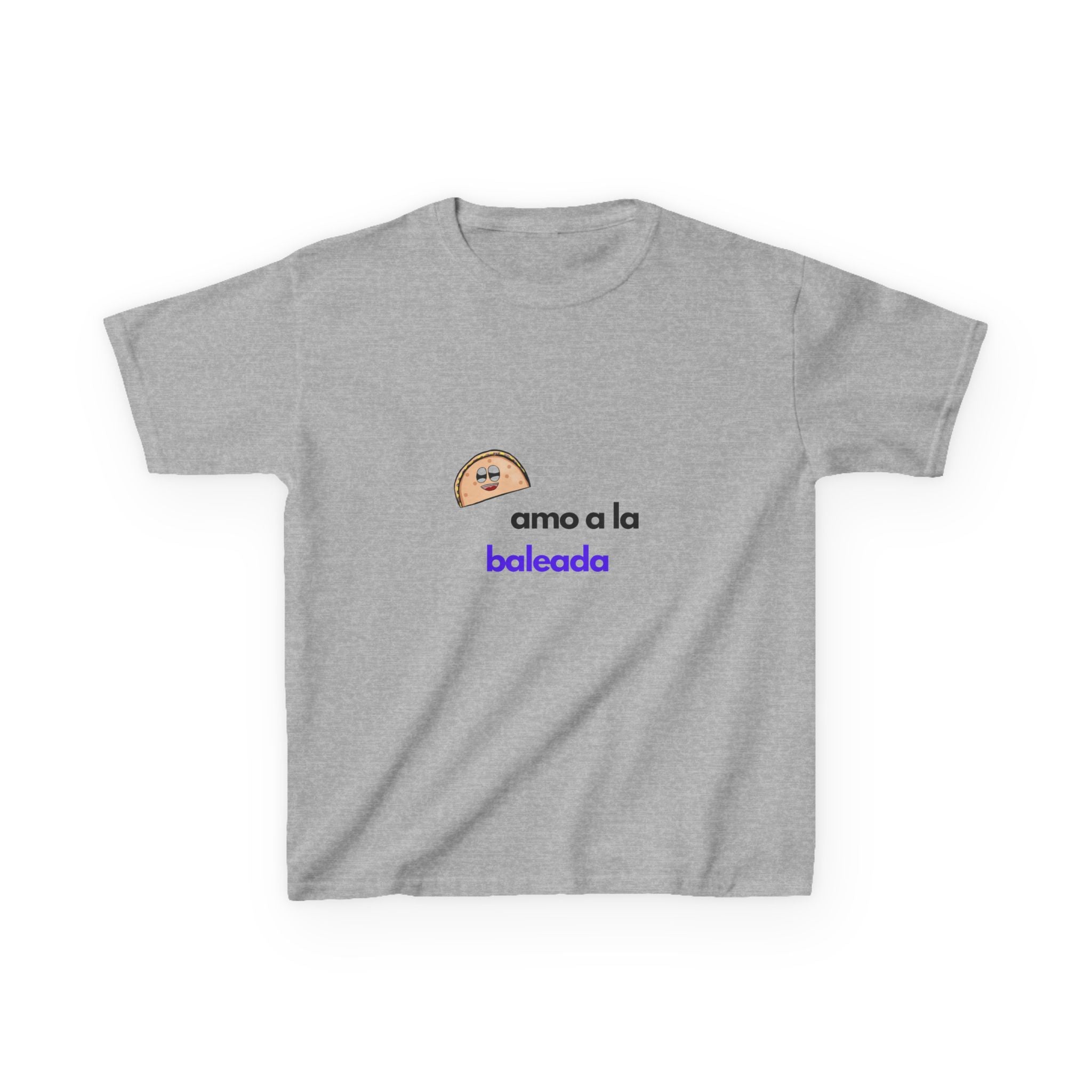 ALGODÓN GRUESO Camiseta de Niñas Honduras Diseño Amo a la baleada