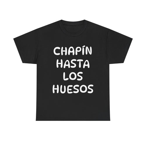 ALGODÓN GRUESO Camiseta de Hombres Guatemala Chapín Hasta Los Huesos