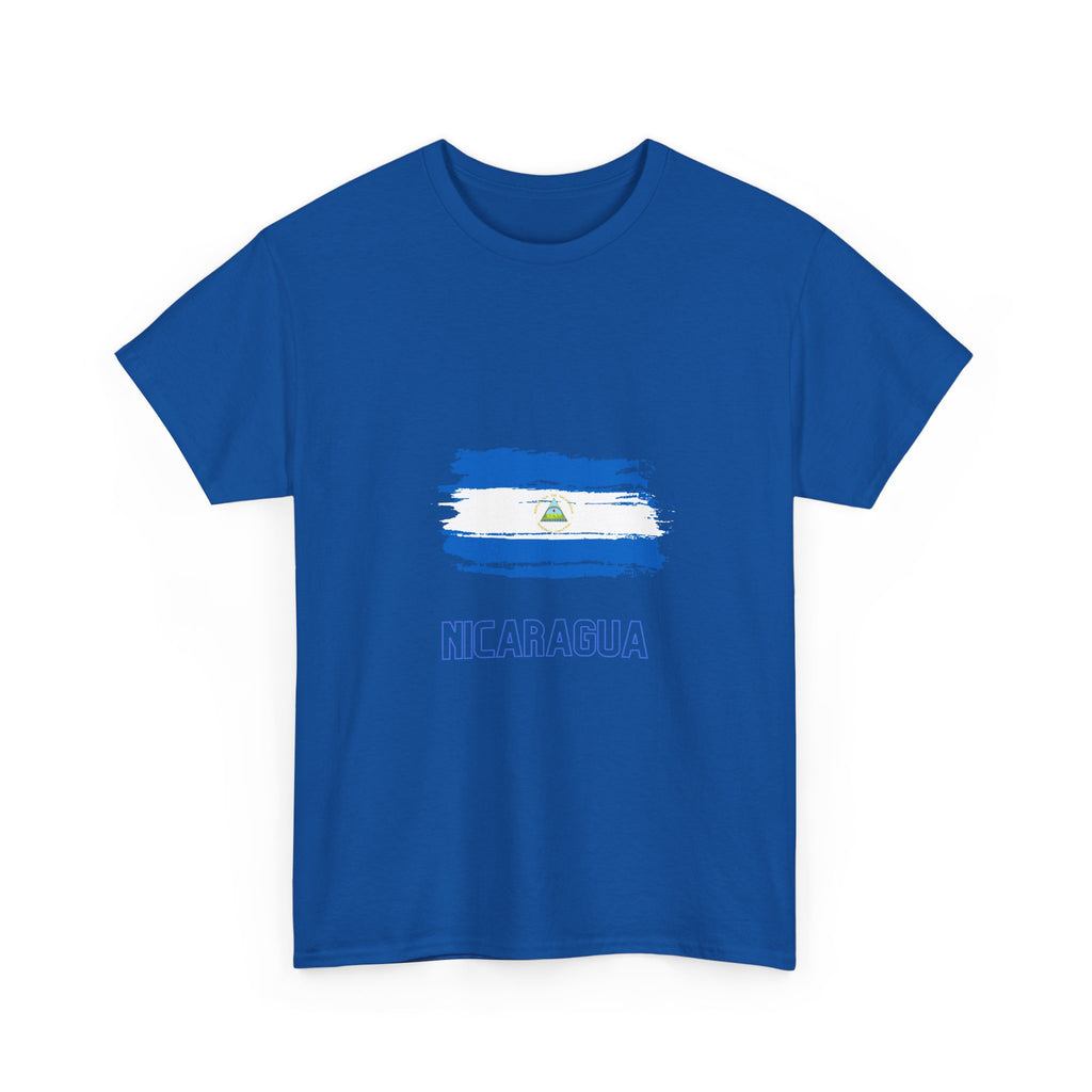 ALGODÓN GRUESO Camiseta de Hombres Nicaragua Bandera de Nicaragua