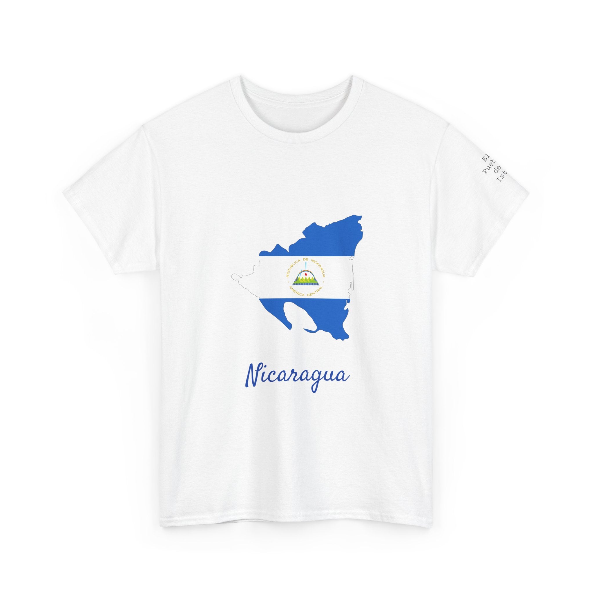ALGODÓN GRUESO Camiseta de Hombres Nicaragua Diseño Nicaragua