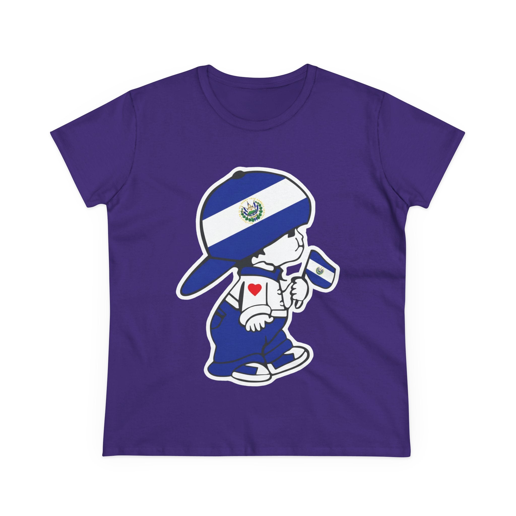 ALGODÓN DE MEDIO GROSOR Camiseta de Mujeres El Niño Guanaco Original