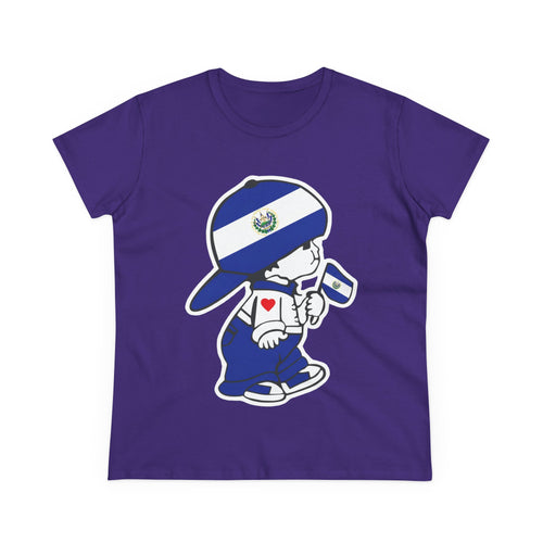 ALGODÓN DE MEDIO GROSOR Camiseta de Mujeres El Niño Guanaco Original