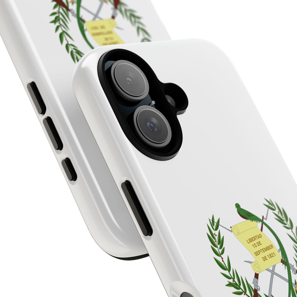 Funda Rigída Protectora para Teléfono iPhone 16 Guatemala Escudo Nacional de Guatemala