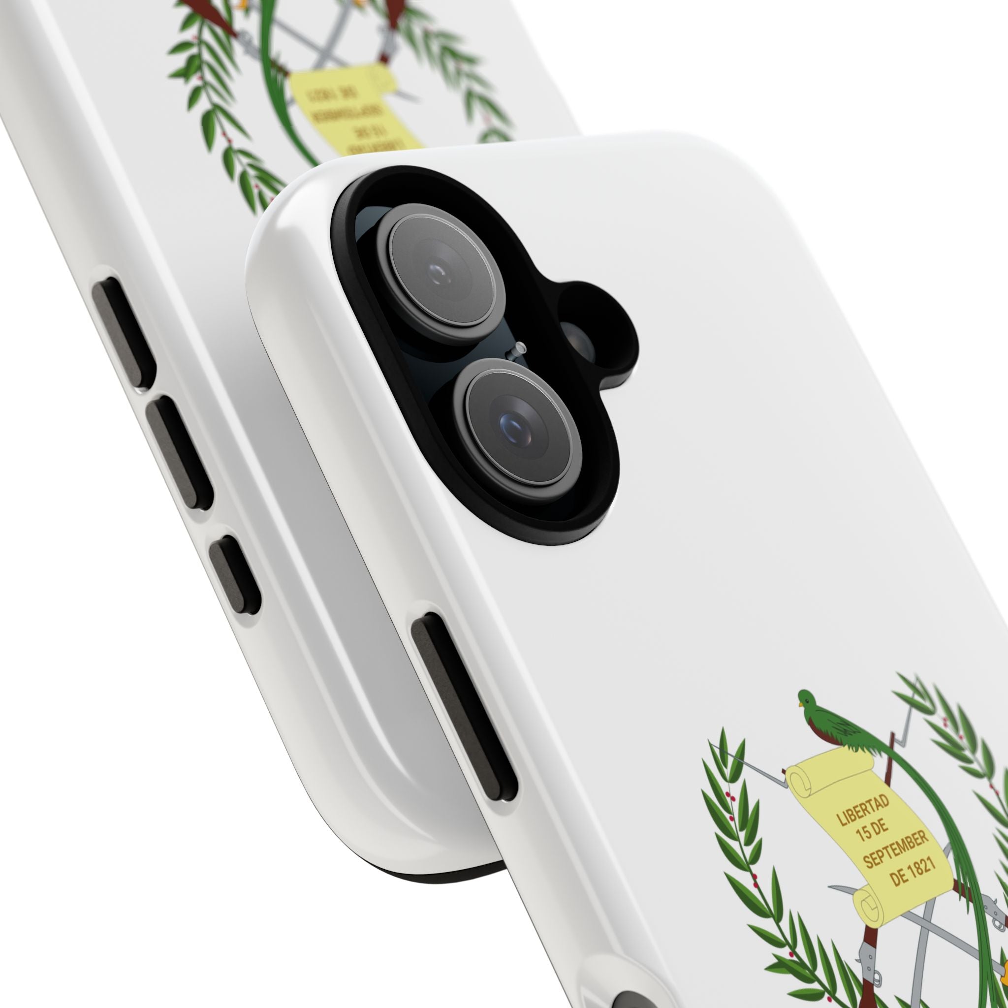 Funda Rigída Protectora para Teléfono iPhone 16 Guatemala Escudo Nacional de Guatemala