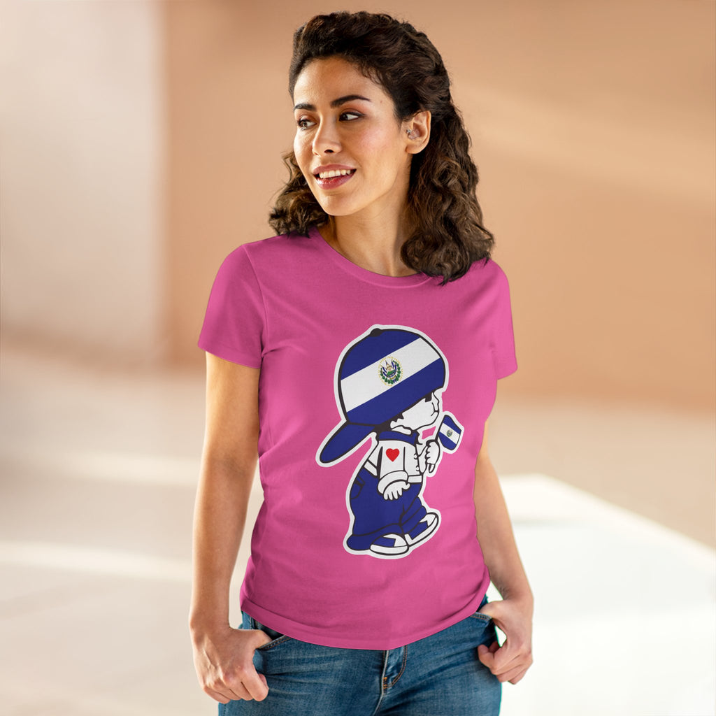 ALGODÓN DE MEDIO GROSOR Camiseta de Mujeres El Niño Guanaco Original