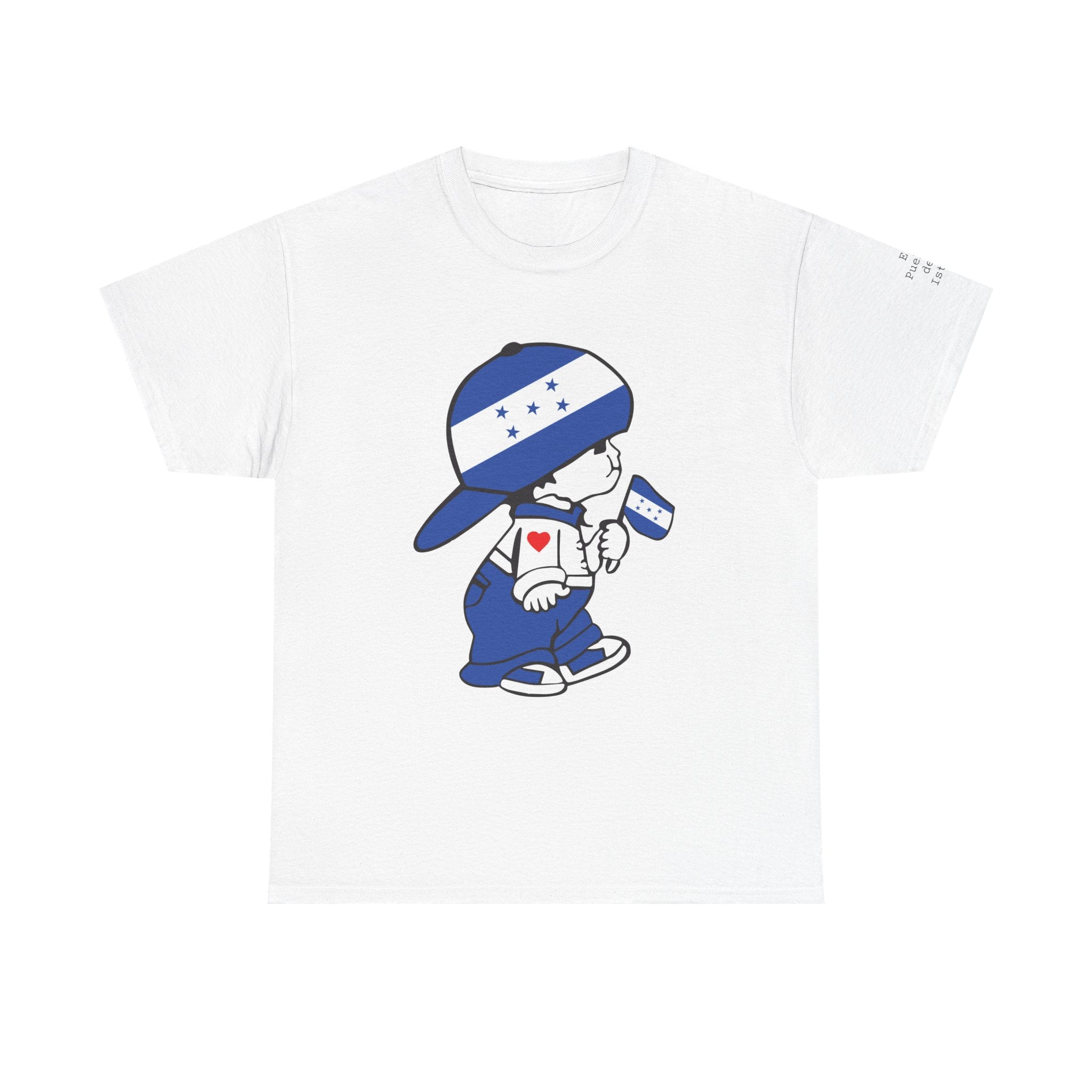 ALGODÓN GRUESO Camiseta de Hombres Honduras El Niño Catracho Original