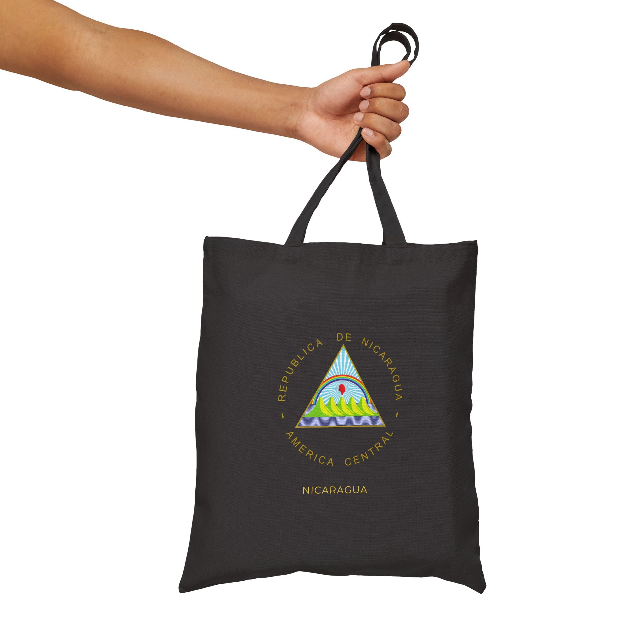 Bolsa de lona de algodón Nicaragua Escudo Nacional de Nicaragua