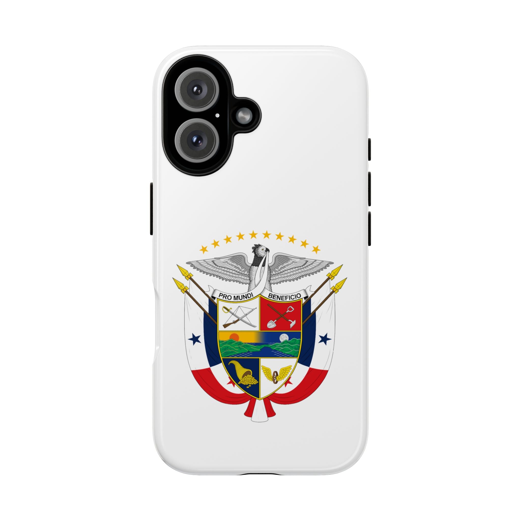 Funda Rigída Protectora para Teléfono iPhone 16 Panamá Escudo Nacional de Panamá