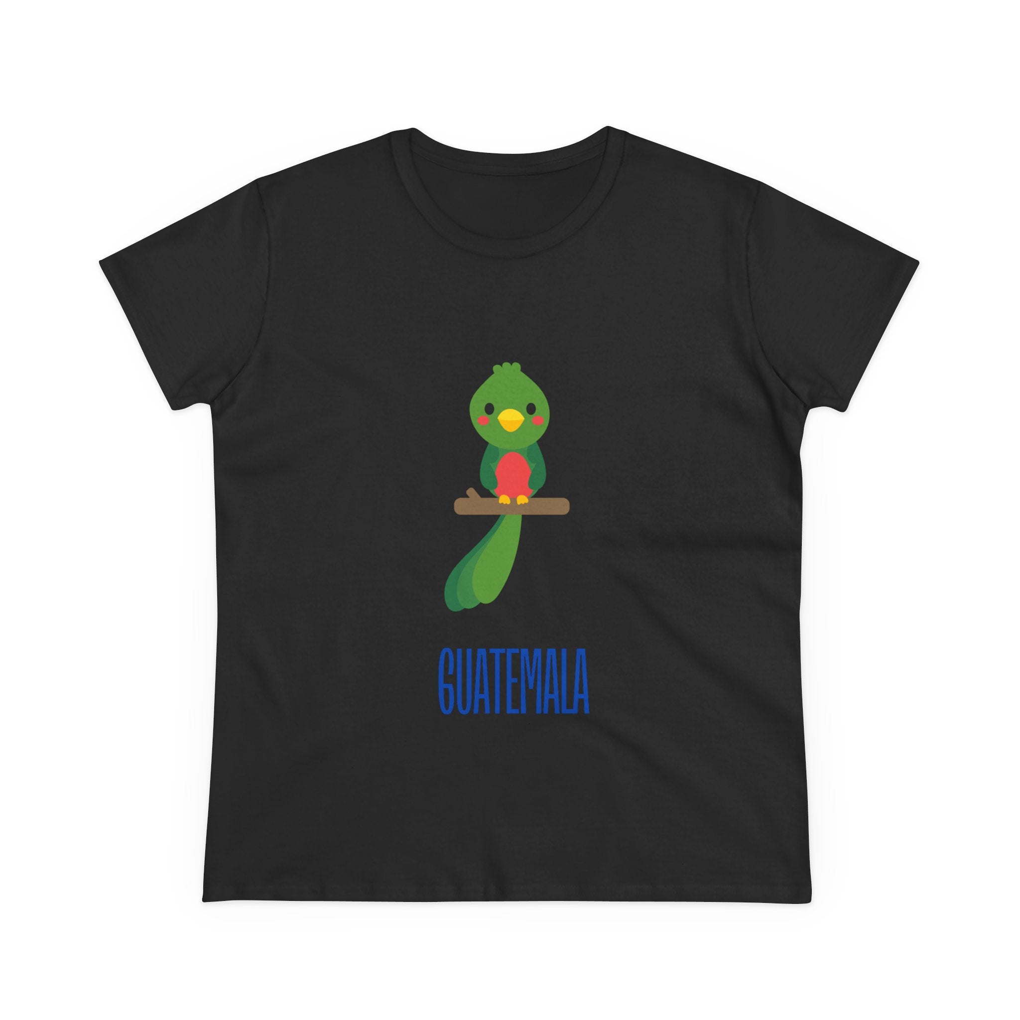 ALGODÓN DE MEDIO GROSOR Camiseta de Mujeres Quetzal Guatemala