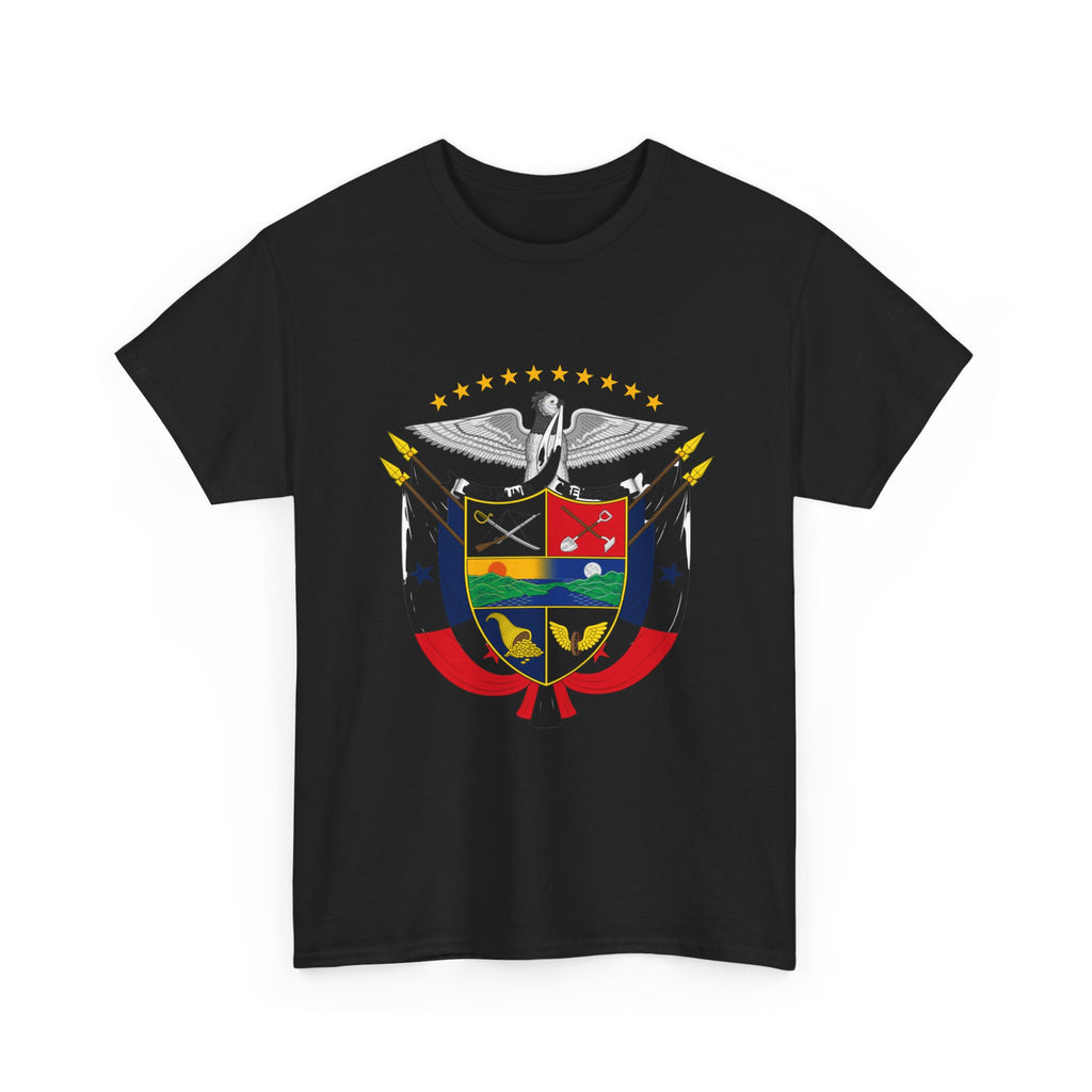 ALGODÓN GRUESO Camiseta de Hombres Panamá Escudo Nacional de Panamá