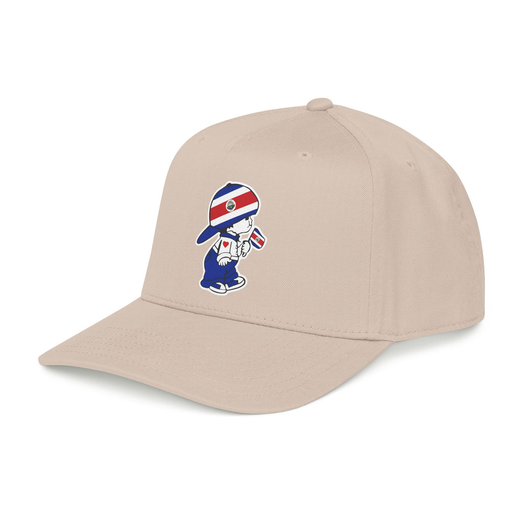 Gorra de béisbol de perfil medio Costa Rica El Niño Tico Original