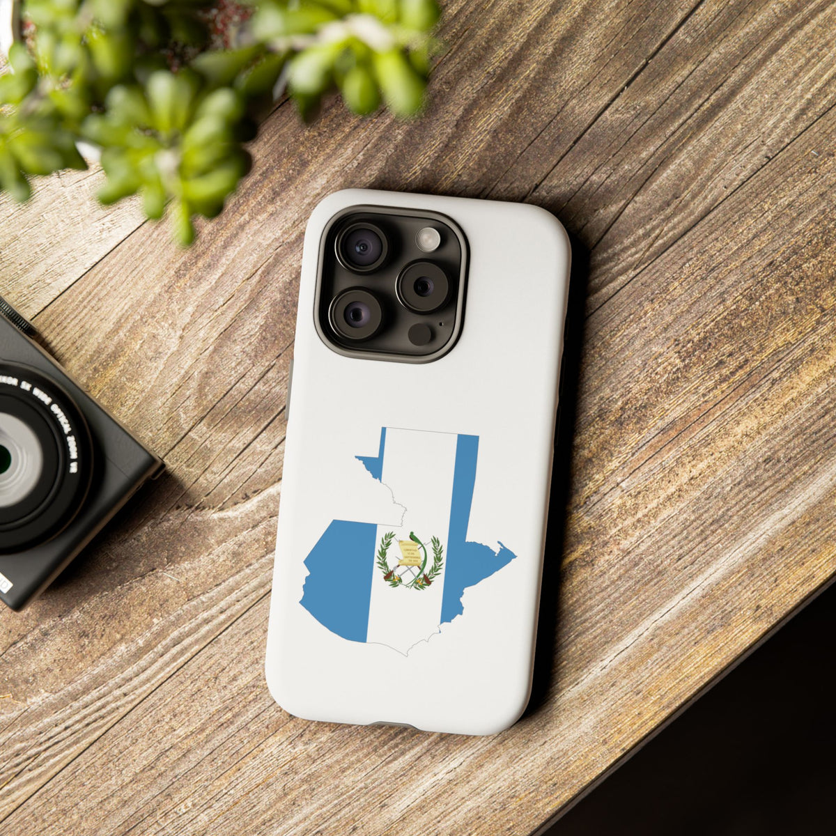 Funda para el móvil iPhone 15 silueta Guatemala
