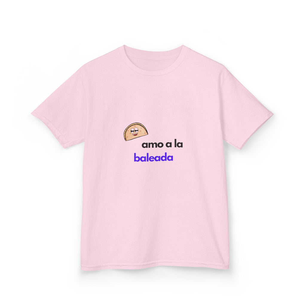 ALGODÓN GRUESO Camiseta de Niñas Honduras Diseño Amo a la baleada