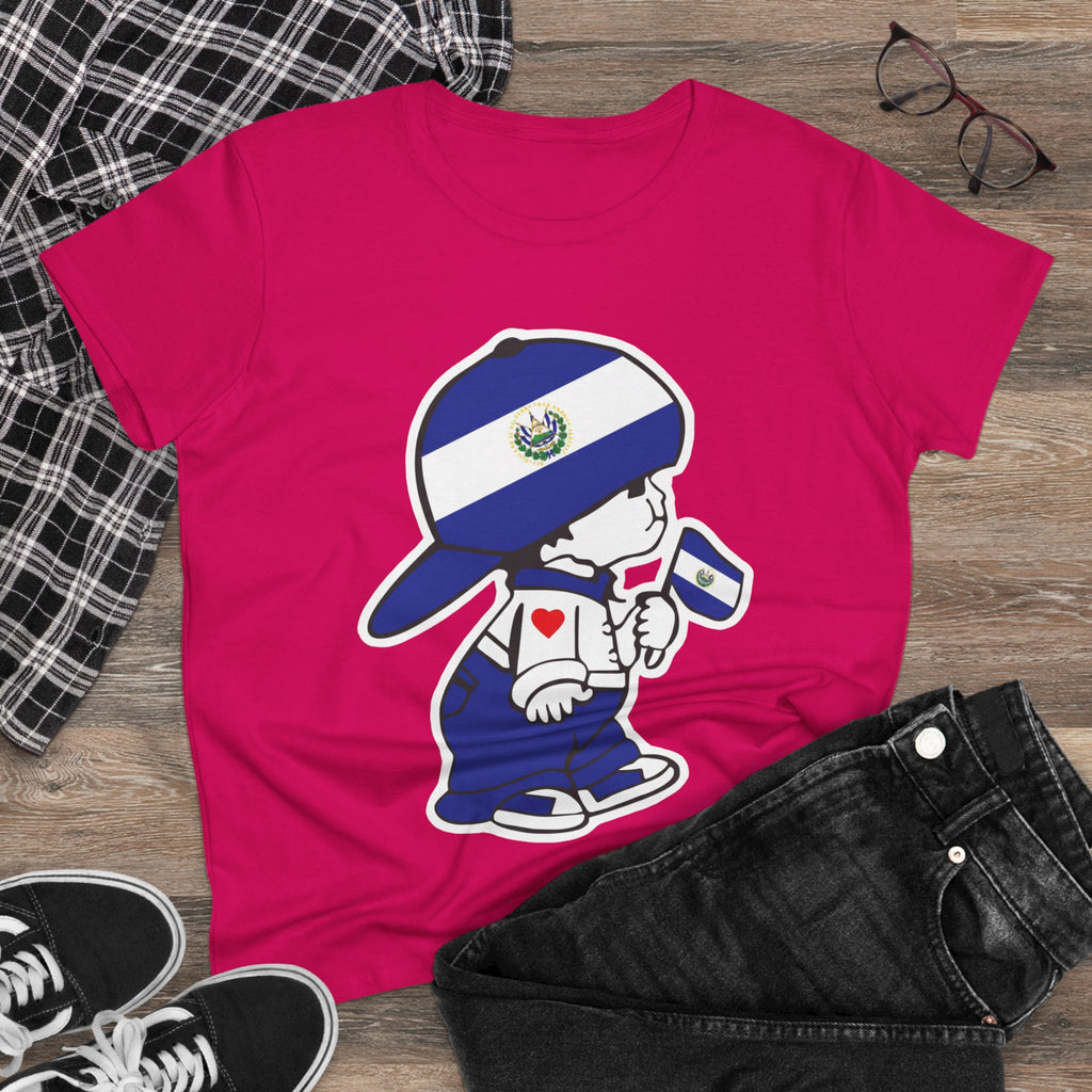 ALGODÓN DE MEDIO GROSOR Camiseta de Mujeres El Niño Guanaco Original