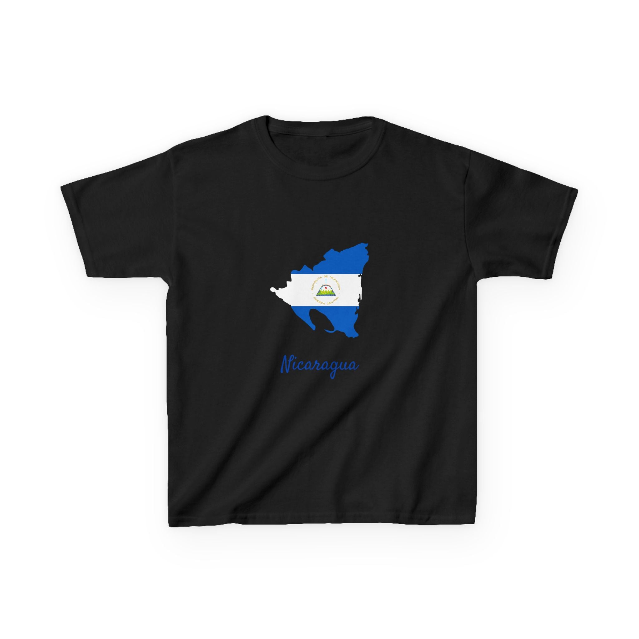 ALGODÓN GRUESO Camiseta de Niñas Nicaragua Diseño Nicaragua