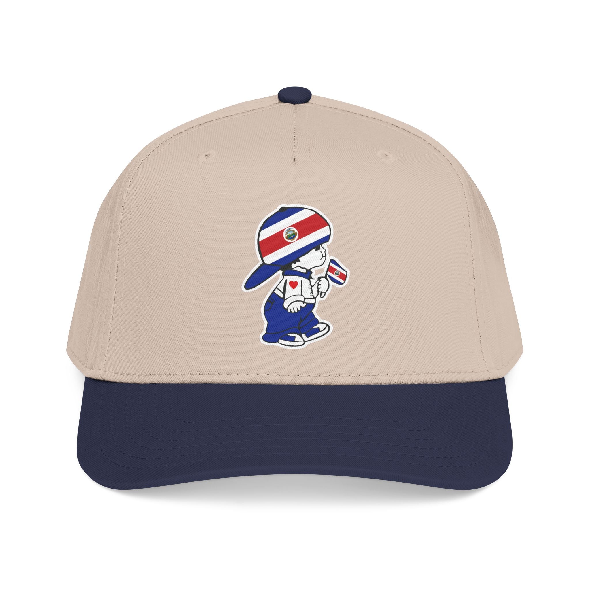 Gorra de béisbol de perfil medio Costa Rica El Niño Tico Original