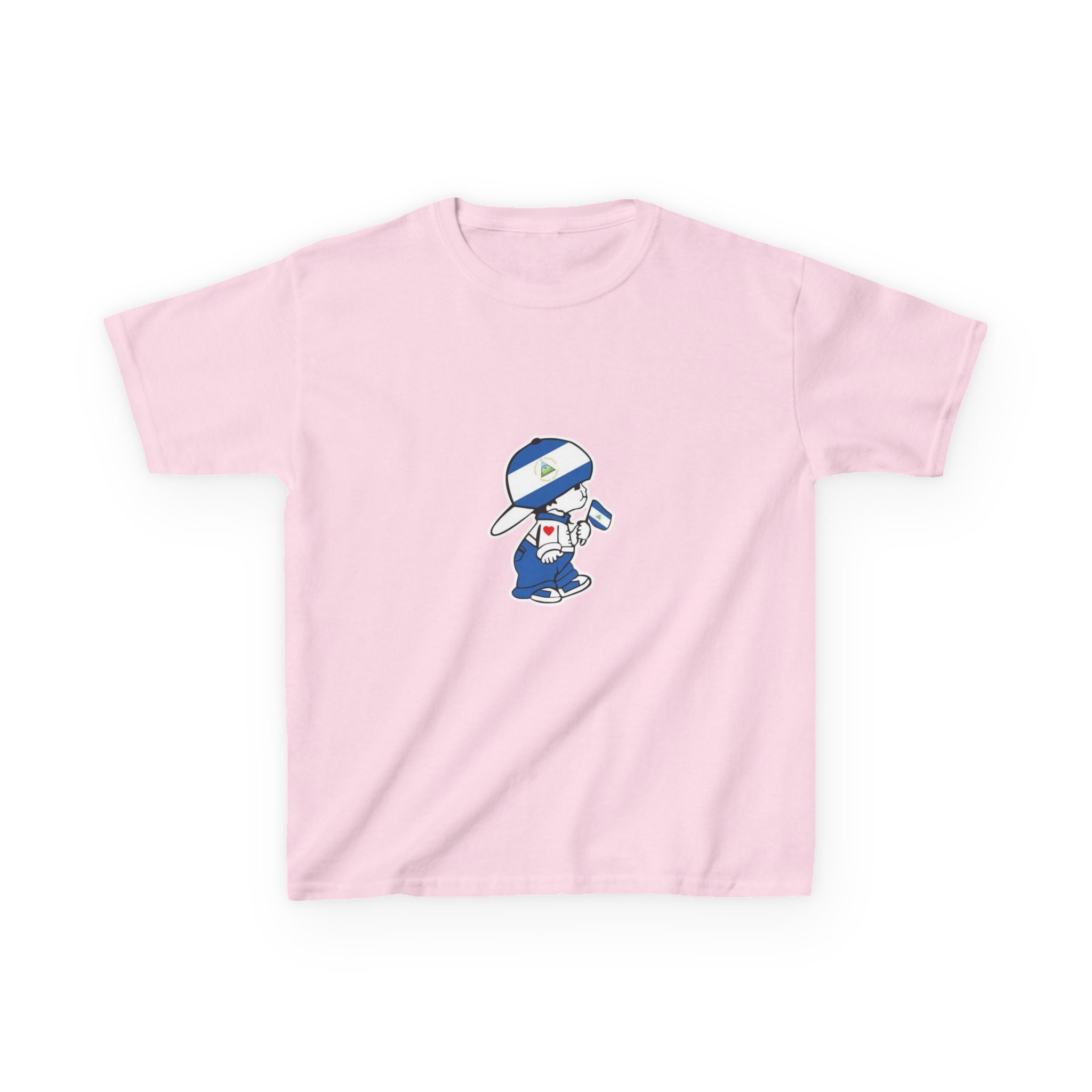 ALGODÓN GRUESO Camiseta de Niñas Nicaragua El Niño Nico Original