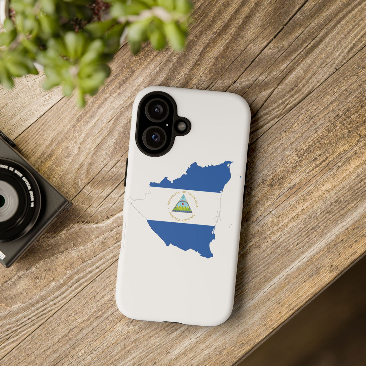 Funda para el móvil iPhone 16 silueta Nicaragua