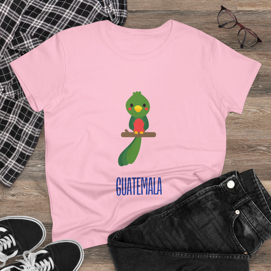 ALGODÓN DE MEDIO GROSOR Camiseta de Mujeres Quetzal Guatemala