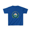 ALGODÓN GRUESO Camiseta de Niñas El Salvador Escudo Nacional de El Salvador