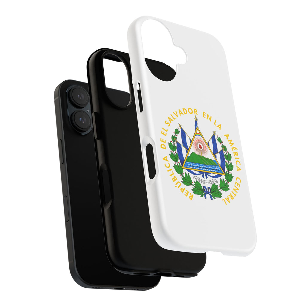 Funda Rigída Protectora para Teléfono iPhone 16 El Salvador Escudo Nacional de El Salvador