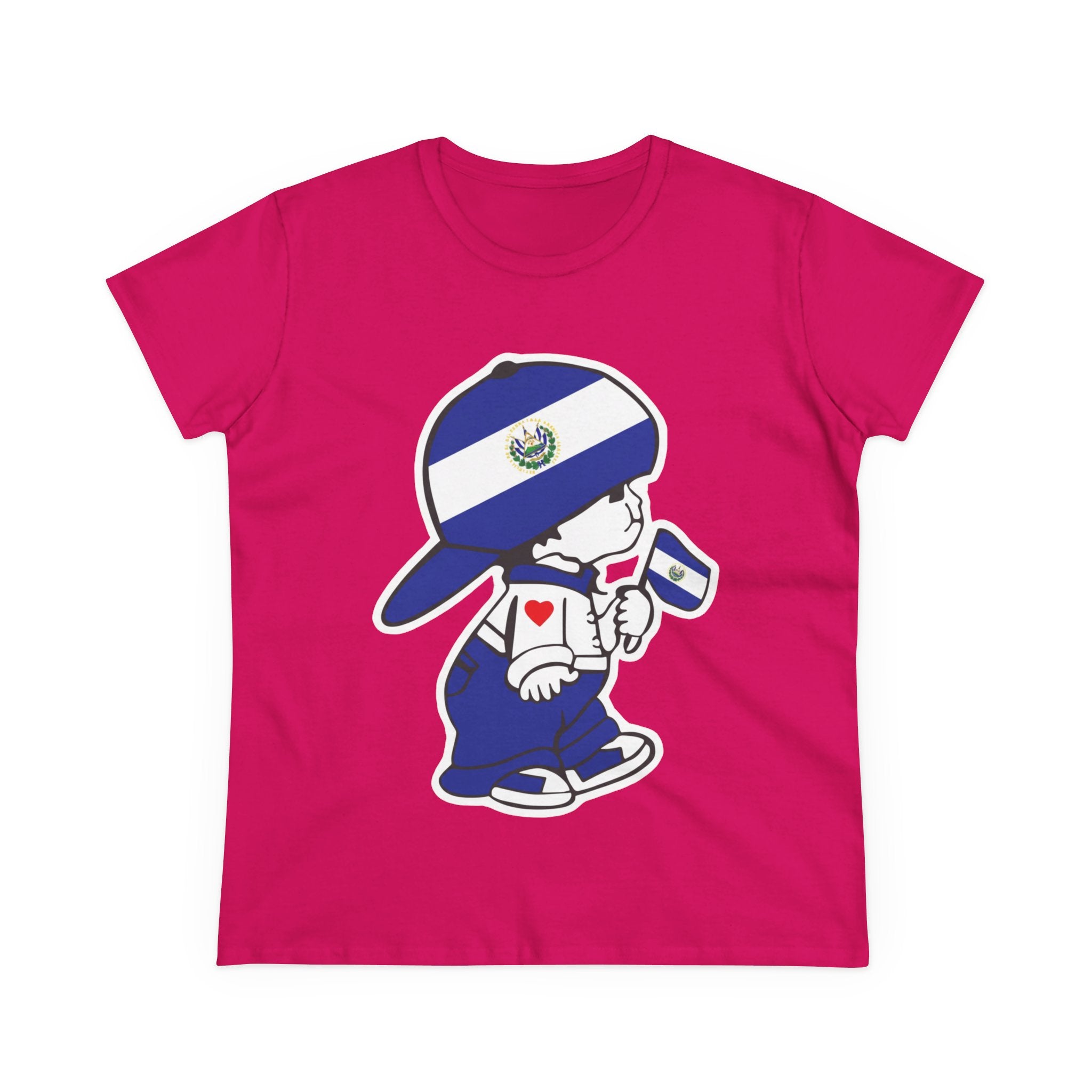 ALGODÓN DE MEDIO GROSOR Camiseta de Mujeres El Niño Guanaco Original