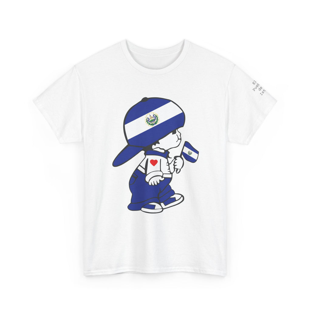 ALGODÓN GRUESO Camiseta de Hombres El Salvador El Niño Guanaco Original