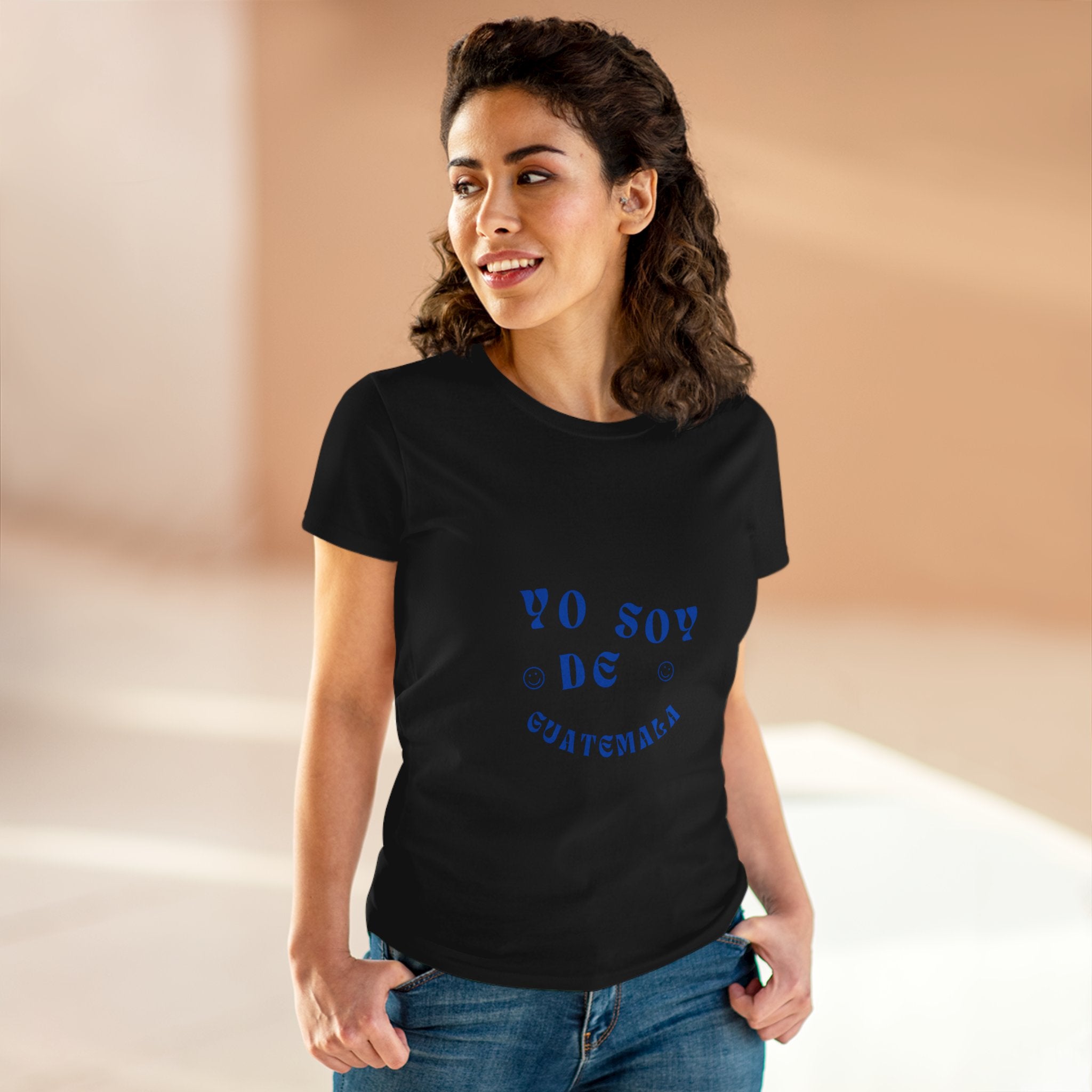 ALGODÓN DE MEDIO GROSOR Camiseta de Mujeres GuatemalaYo Soy de Guatemala