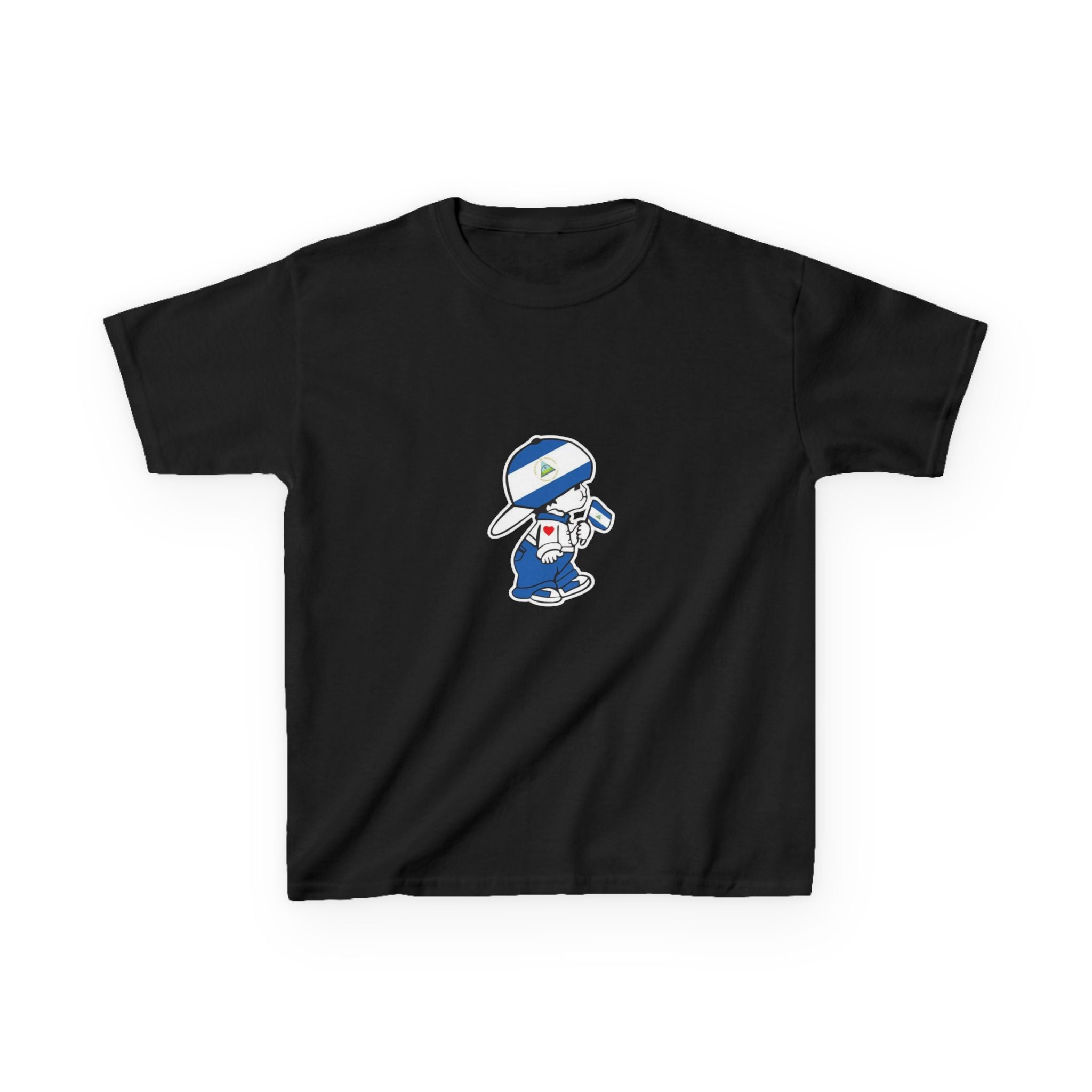 ALGODÓN GRUESO Camiseta de Niñas Nicaragua El Niño Nico Original
