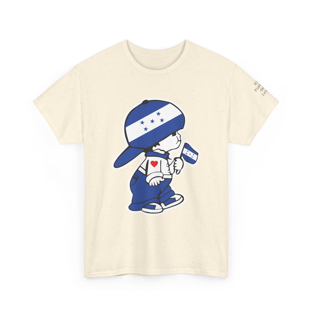 ALGODÓN GRUESO Camiseta de Hombres Honduras El Niño Catracho Original