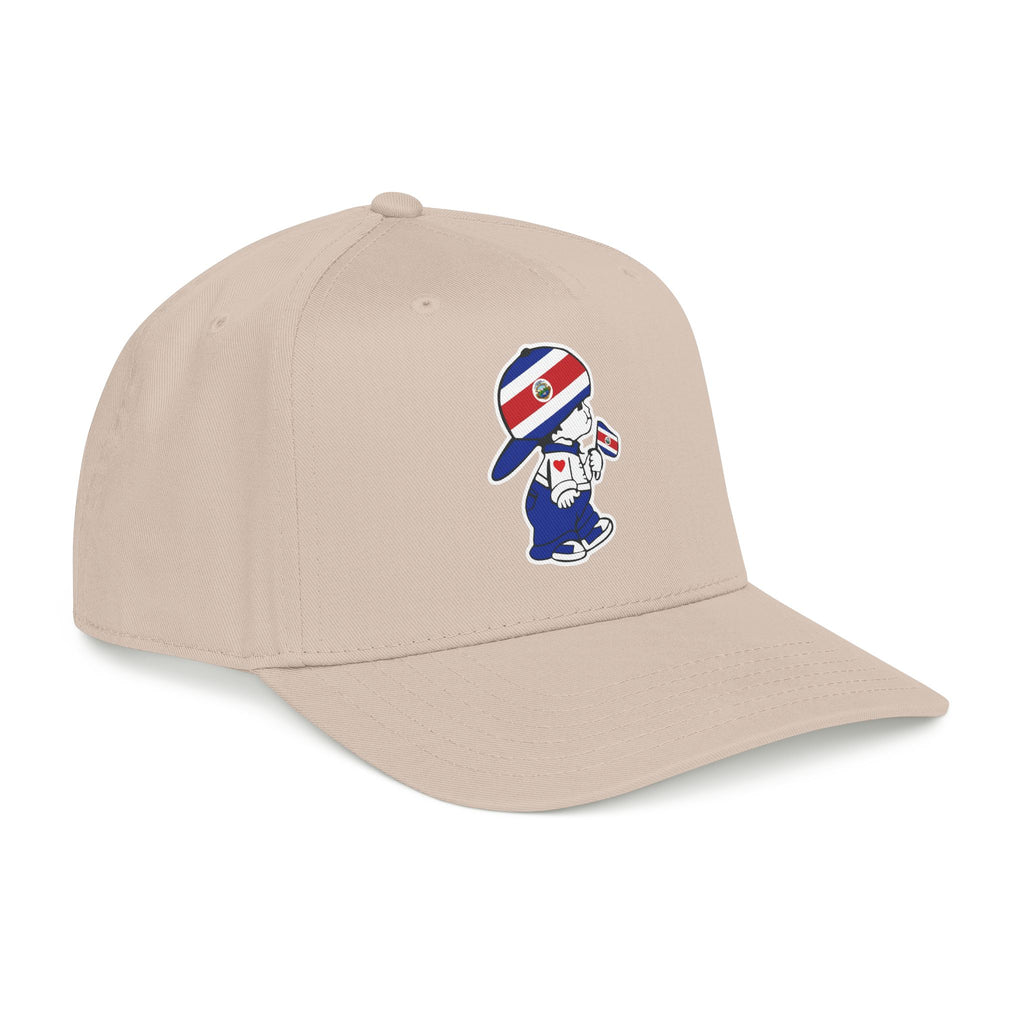Gorra de béisbol de perfil medio Costa Rica El Niño Tico Original