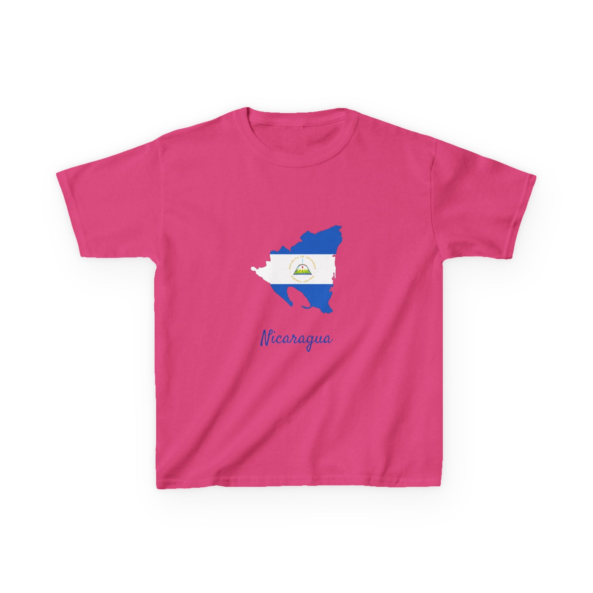 ALGODÓN GRUESO Camiseta de Niñas Nicaragua Diseño Nicaragua