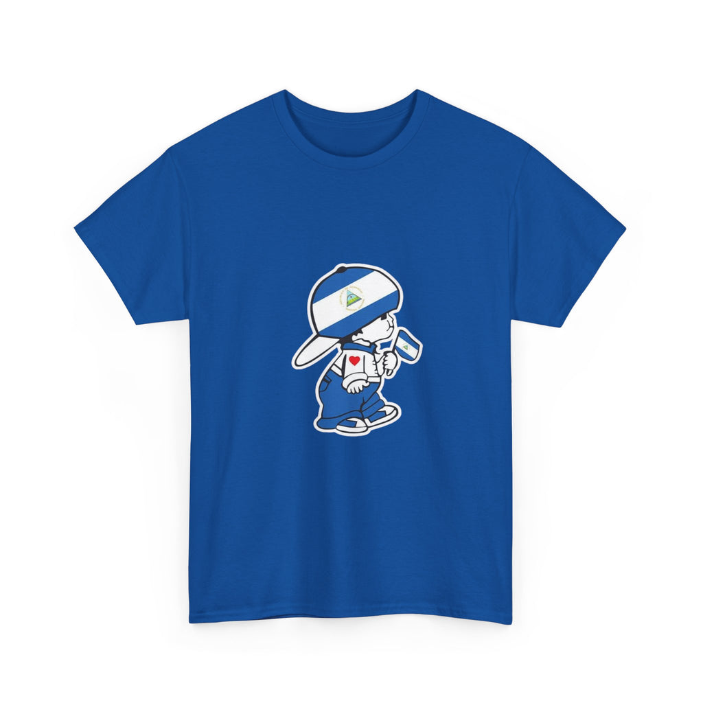 ALGODÓN GRUESO Camiseta de Hombres Nicaragua El Niño Nico Original