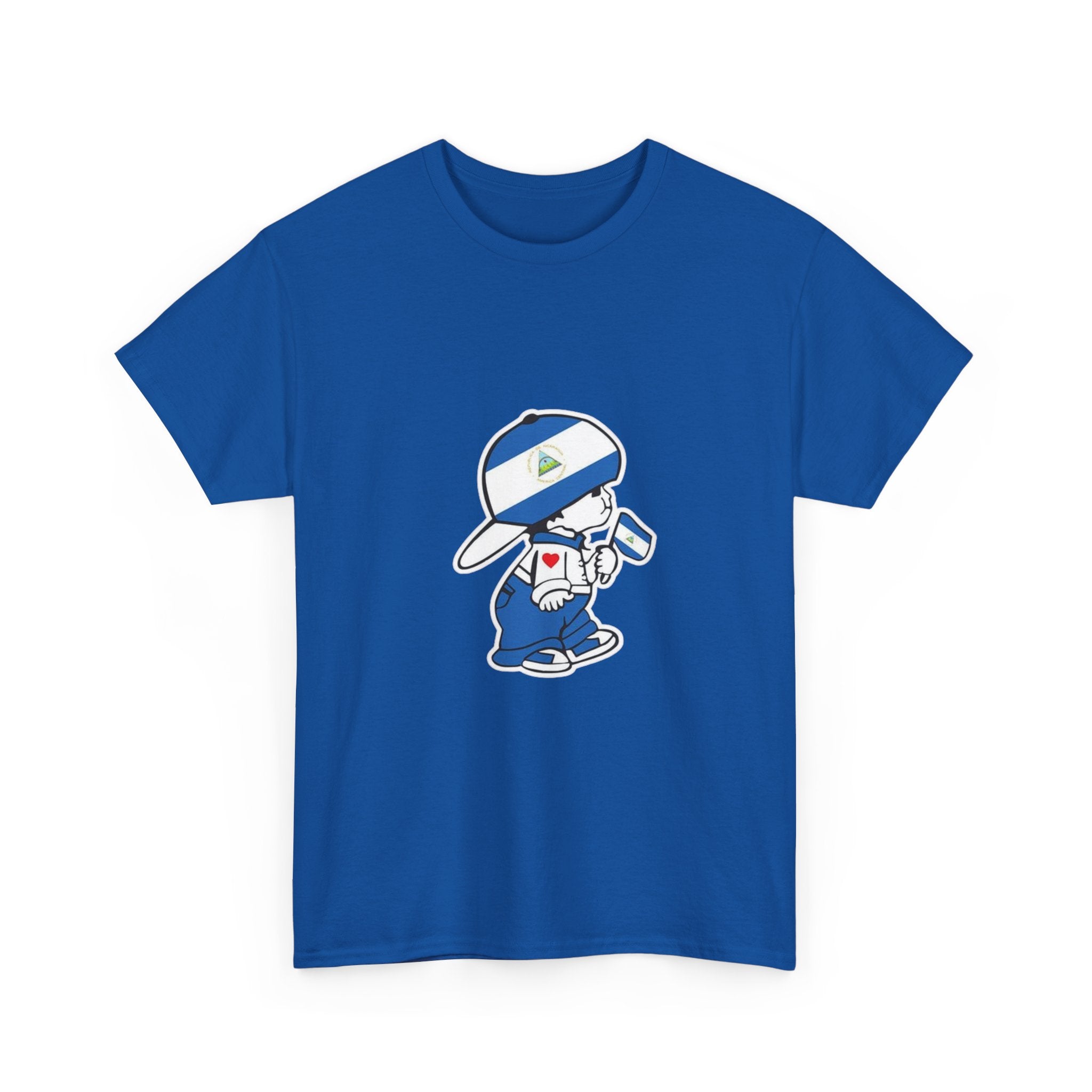 ALGODÓN GRUESO Camiseta de Hombres Nicaragua El Niño Nico Original
