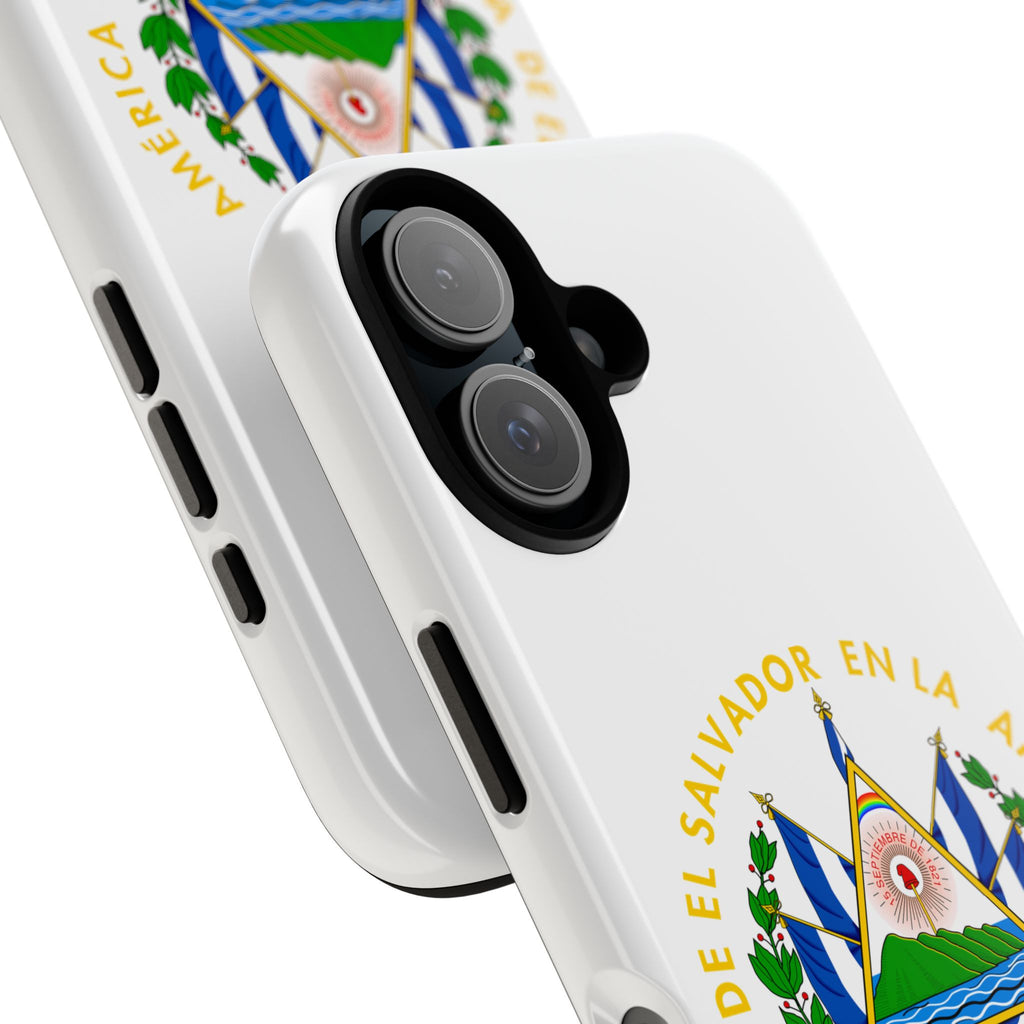 Funda Rigída Protectora para Teléfono iPhone 16 El Salvador Escudo Nacional de El Salvador