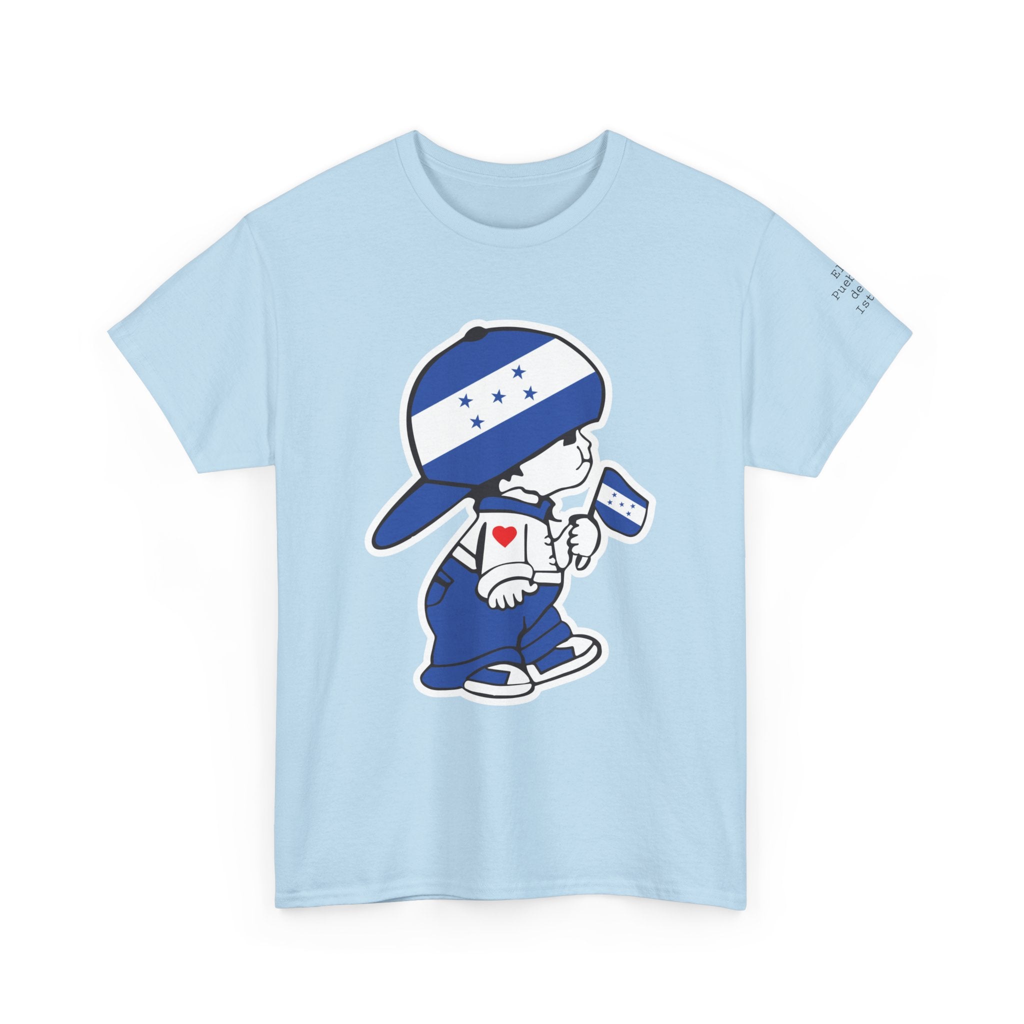 ALGODÓN GRUESO Camiseta de Hombres Honduras El Niño Catracho Original