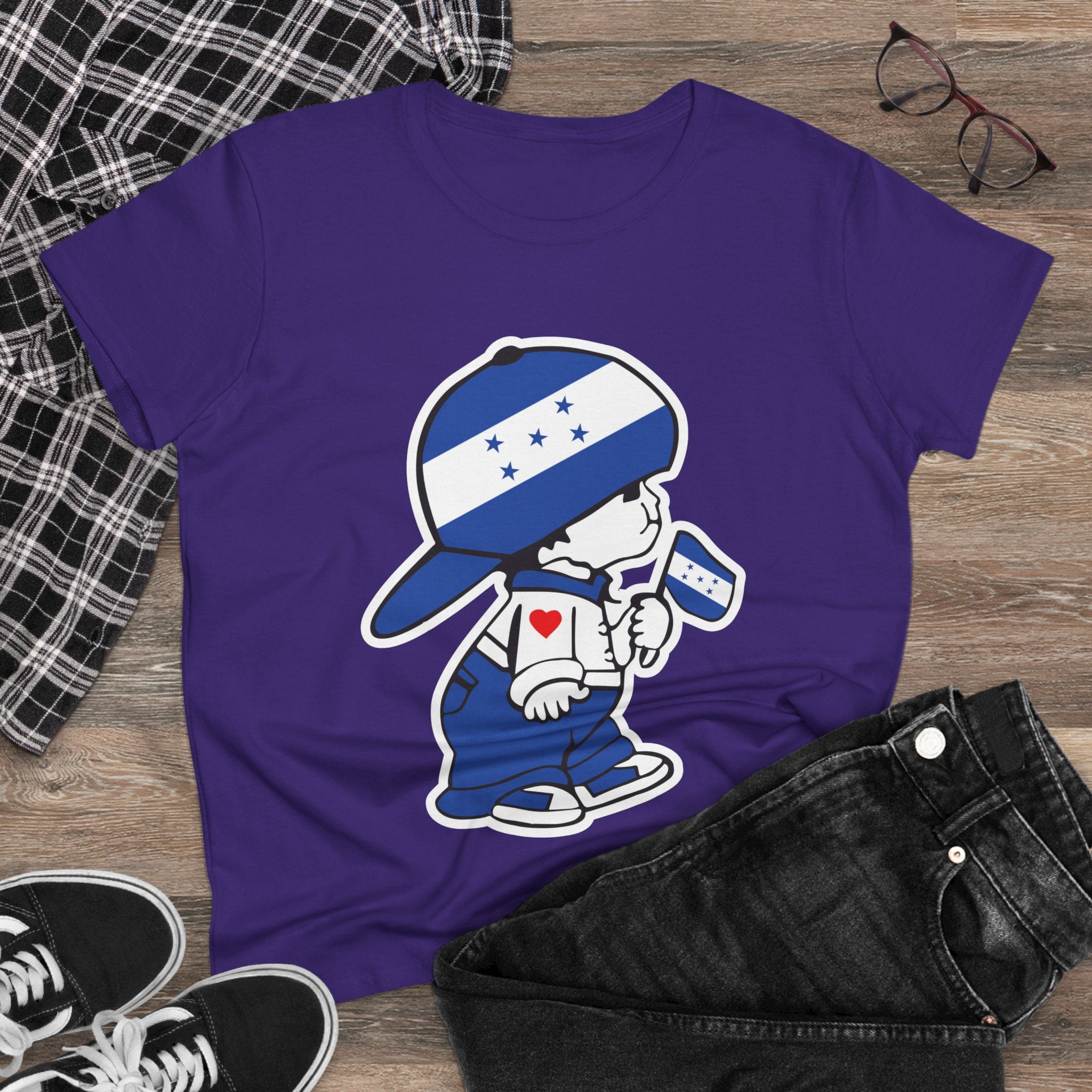 ALGODÓN DE MEDIO GROSOR Camiseta de Mujeres El Niño Chapín Original