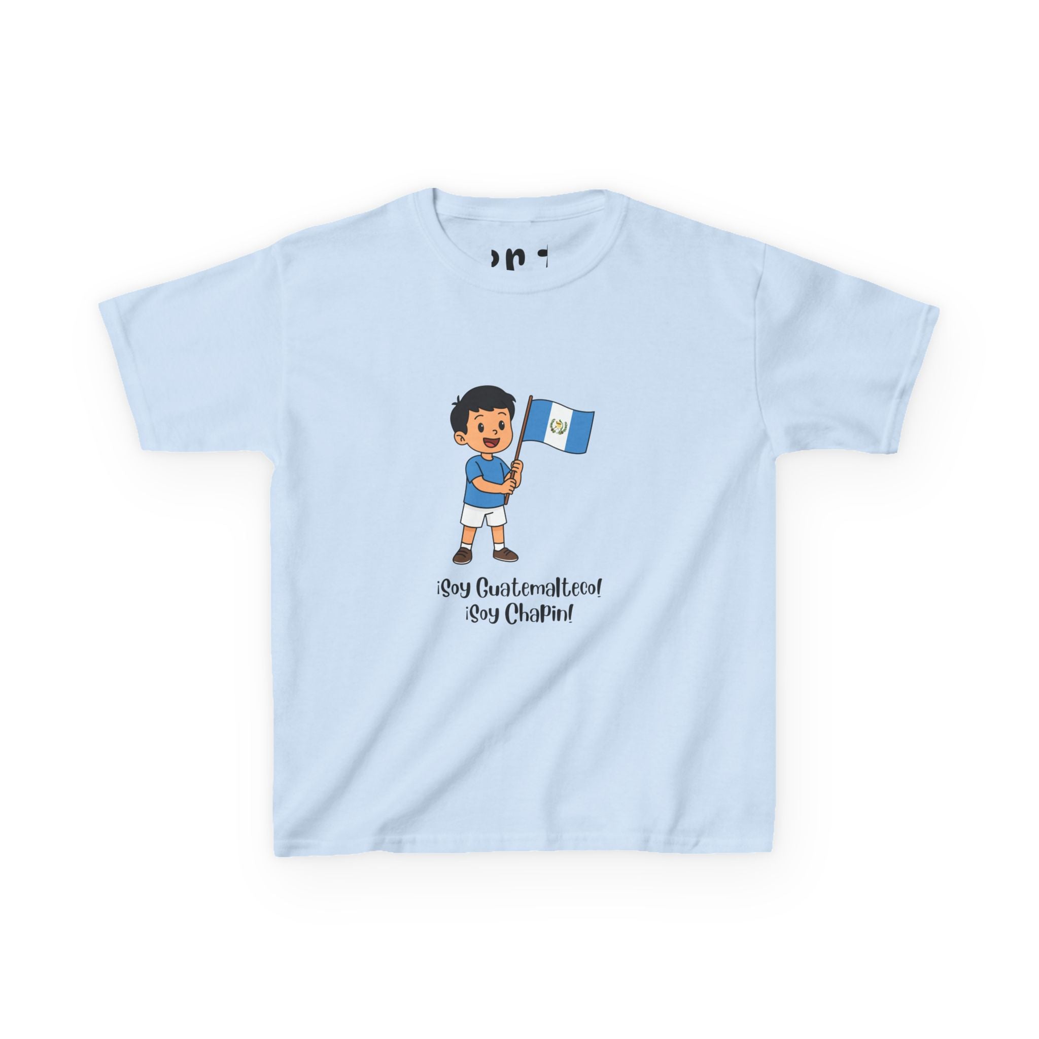 ALGODÓN GRUESO Camiseta de Niños Guatemala Soy Guatemalteco