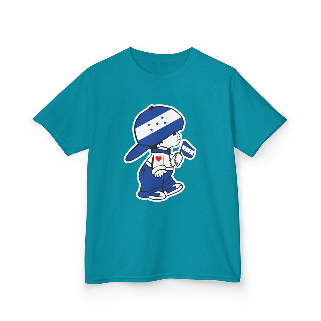 ALGODÓN GRUESO Camiseta de Niños Honduras El Niño Catracho Original