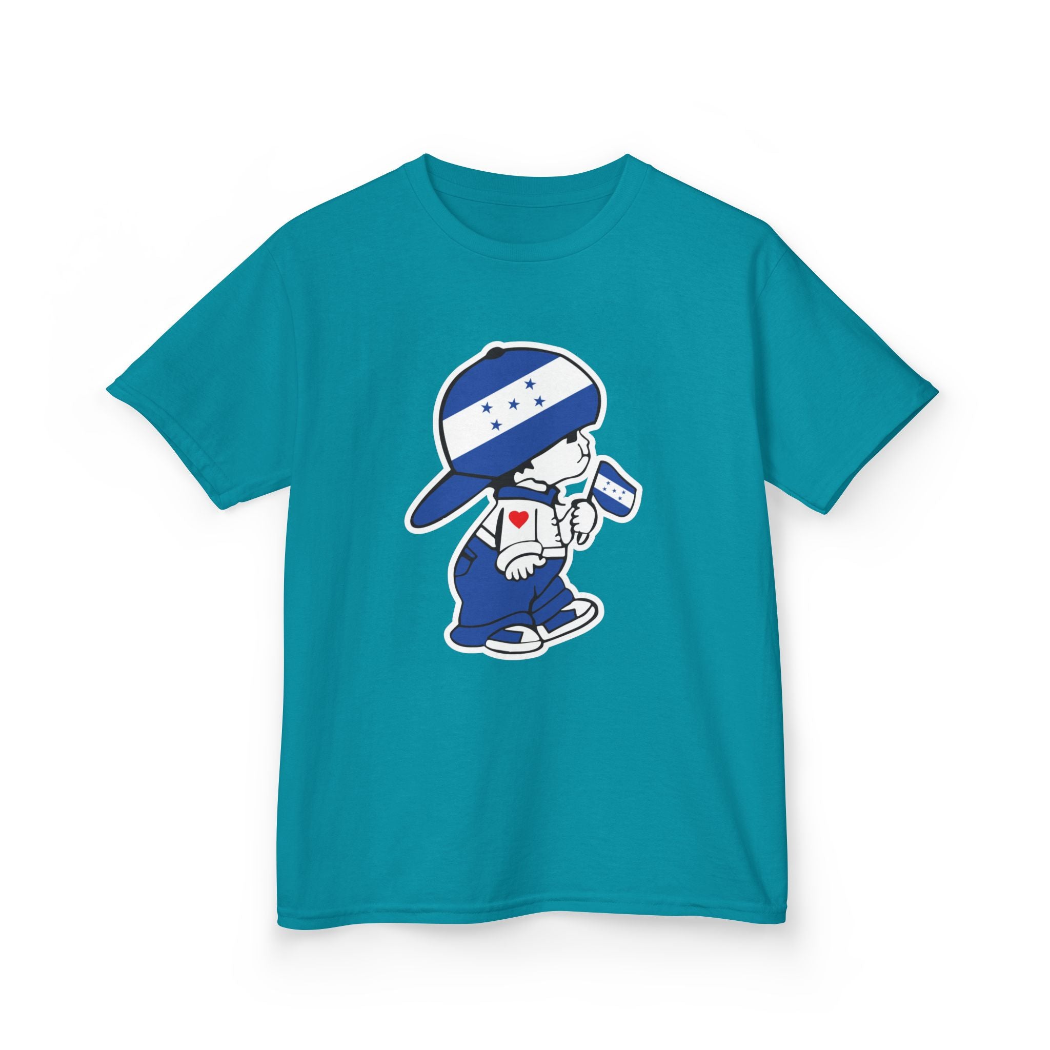 ALGODÓN GRUESO Camiseta de Niños Honduras El Niño Catracho Original