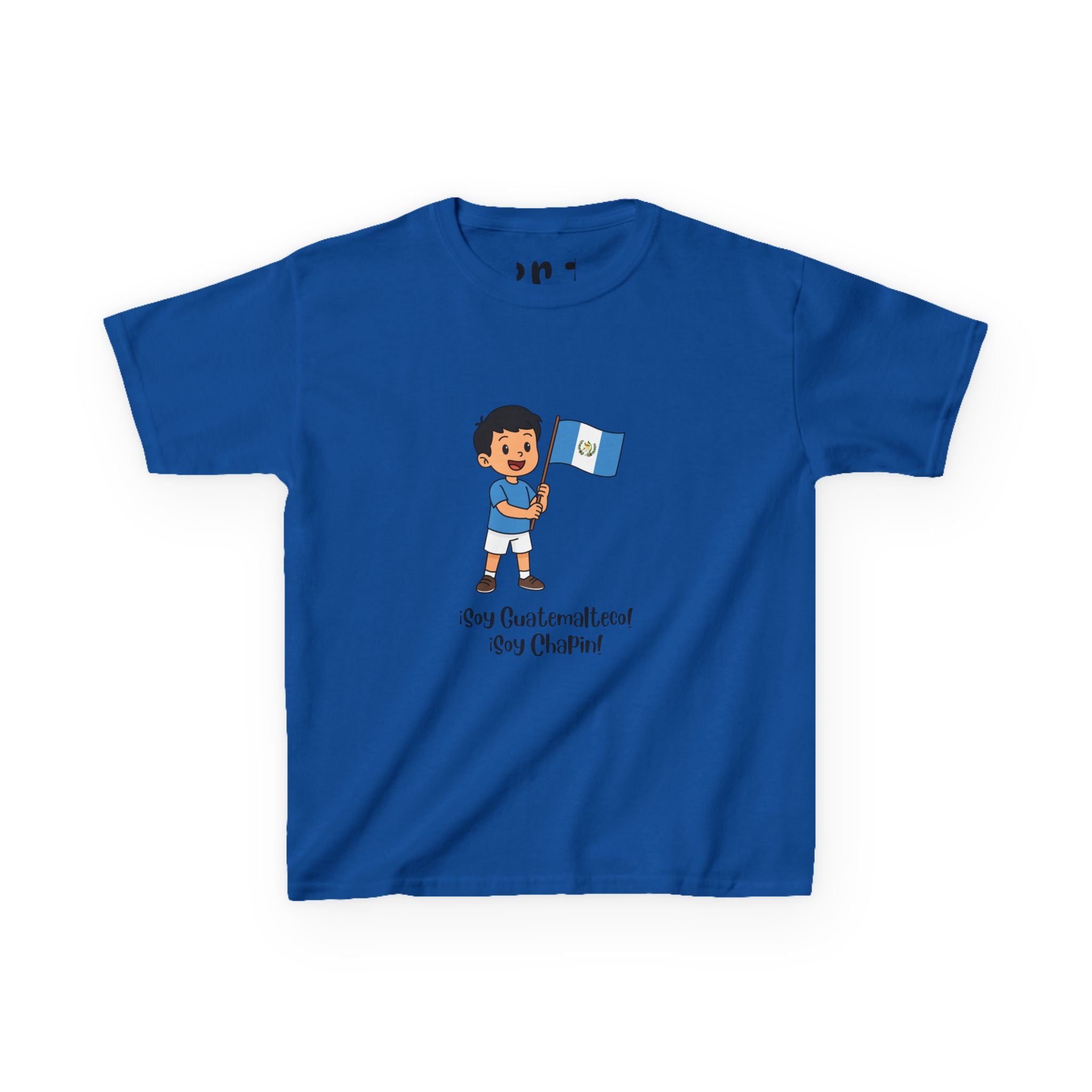 ALGODÓN GRUESO Camiseta de Niños Guatemala Soy Guatemalteco