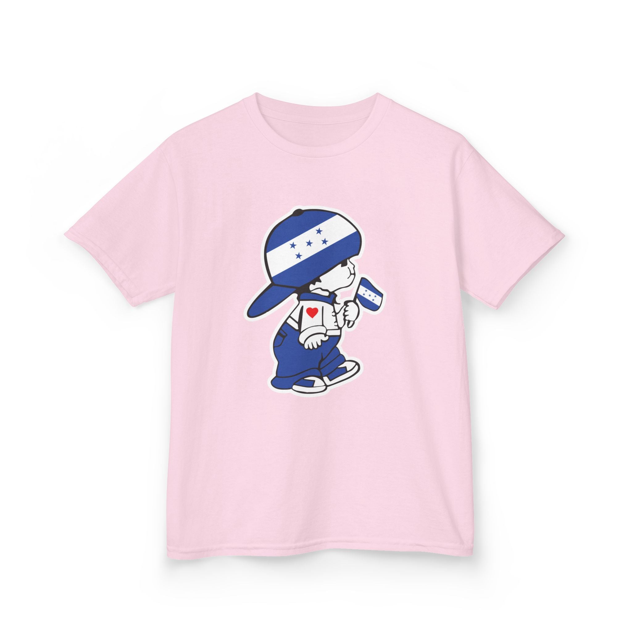 ALGODÓN GRUESO Camiseta de Niñas Honduras El Niño Catracho Original