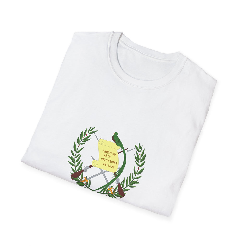 ALGODON DELGADO Camiseta de Hombres Escudo Nacional de Guatemala
